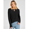 image:imageANRABESS Womens Long Sleeve Shirts Ribbed Knit Fall TopsBlack