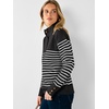 image:imageANRABESS Womens Long Sleeve Striped Turtle Neck Lightweight Fall SweaterBlack White Stripe