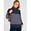 image:imageANRABESS Womens Long Sleeve Striped Turtle Neck Lightweight Fall SweaterNavy Blue White Stripe