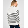image:imageANRABESS Womens Long Sleeve Striped Turtle Neck Lightweight Fall SweaterWhite Black Stripe