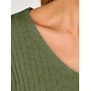 image:imageANRABESS Womens Long Sleeve V Neck Ribbed Sweaters ShirtsArmy Green