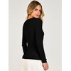 image:imageANRABESS Womens Long Sleeve V Neck Ribbed Sweaters ShirtsBlack