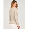 image:imageANRABESS Womens Long Sleeve V Neck Ribbed Sweaters ShirtsLight Almond