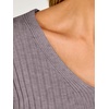 image:imageANRABESS Womens Long Sleeve V Neck Ribbed Sweaters ShirtsNutmeg
