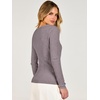 image:imageANRABESS Womens Long Sleeve V Neck Ribbed Sweaters ShirtsNutmeg