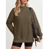 image:imageANRABESS Womens Mock Neck Oversized Sweatshirts Pullover Fall OutfitsBrown