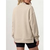 image:imageANRABESS Womens Mock Neck Oversized Sweatshirts Pullover Fall OutfitsParchment