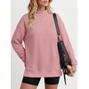 image:imageANRABESS Womens Mock Neck Oversized Sweatshirts Pullover Fall OutfitsPink