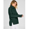image:imageANRABESS Womens Oversized Cowl Neck Cozy Batwing Long Sleeve Fall SweaterGreen