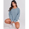image:imageANRABESS Womens Oversized Crew Neck Sweatshirt Long Sleeve ShirtsLight Blue