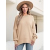 image:imageANRABESS Womens Oversized Knit Sweaters 2026 Fall OutfitsApricot