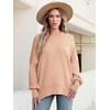 image:imageANRABESS Womens Oversized Knit Sweaters 2026 Fall OutfitsBlush