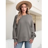 image:imageANRABESS Womens Oversized Knit Sweaters 2026 Fall OutfitsGrey Khaki