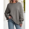 image:imageANRABESS Womens Oversized Knit Sweaters 2026 Fall OutfitsGrey Khaki