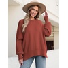 image:imageANRABESS Womens Oversized Knit Sweaters 2026 Fall OutfitsRust