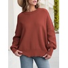 image:imageANRABESS Womens Oversized Knit Sweaters 2026 Fall OutfitsRust