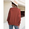 image:imageANRABESS Womens Oversized Knit Sweaters 2026 Fall OutfitsRust