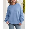 image:imageANRABESS Womens Oversized Knit Sweaters 2026 Fall OutfitsSmoky Blue