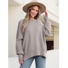 image:imageANRABESS Womens Oversized Knit Sweaters 2026 Fall OutfitsTaupe