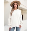image:imageANRABESS Womens Oversized Knit Sweaters 2026 Fall OutfitsWhite