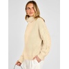 image:imageANRABESS Womens Oversized Sweaters Cable Knit Chunky Turtleneck PulloverAlmond