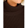 image:imageANRABESS Womens Oversized Sweaters Cable Knit Chunky Turtleneck PulloverCoffee