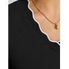 image:imageANRABESS Womens Short Sleeve Lightweight Sweater Business Casual Tops0black