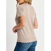 image:imageANRABESS Womens Short Sleeve Lightweight Sweater Business Casual TopsAlmond