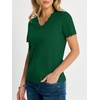 image:imageANRABESS Womens Short Sleeve Lightweight Sweater Business Casual TopsForest Green