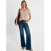 image:imageANRABESS Womens Short Sleeve Lightweight Sweater Business Casual TopsTan
