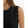 image:imageANRABESS Womens Sleeveless Scallop Sweater Vest Crew Neck Tank TopsBlack