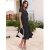image:imageANRABESS Womens Summer Casual Dresses Short Sleeve Boho Midi DressBlack