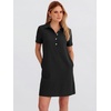 image:imageANRABESS Womens Summer Casual Short Sleeve Shirt DressesBlack