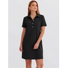 image:imageANRABESS Womens Summer Casual Short Sleeve Shirt DressesBlack