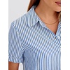 image:imageANRABESS Womens Summer Casual Short Sleeve Shirt DressesBlue White Stripe