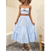 image:imageANRABESS Womens Summer Flowy Maxi Skirts with PocketsBlue
