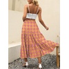 image:imageANRABESS Womens Summer Flowy Maxi Skirts with PocketsFloral Yellow Purple