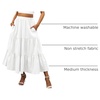 image:imageANRABESS Womens Summer Flowy Maxi Skirts with PocketsWhite