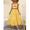 image:imageANRABESS Womens Summer Flowy Maxi Skirts with PocketsYellow