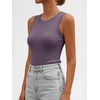 image:imageANRABESS Womens Summer Scalloped Sweater Tank TopsGrey Purple