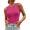 image:imageANRABESS Womens Summer Scalloped Sweater Tank TopsHot Pink
