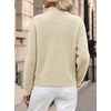 image:imageANRABESS Womens Sweaters Cropped Quarter Zip Pullover Fall OutfitsKhaki