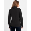 image:imageANRABESS Womens Turtleneck Wool Blend Lightweight SweatersBlack