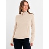 image:imageANRABESS Womens Turtleneck Wool Blend Lightweight SweatersParchment