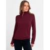 image:imageANRABESS Womens Turtleneck Wool Blend Lightweight SweatersWine Red