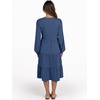 image:imageANRABESS Womens V Neck Long Sleeve Midi DressBlue