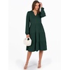 image:imageANRABESS Womens V Neck Long Sleeve Midi DressDeep Green