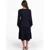 image:imageANRABESS Womens V Neck Long Sleeve Midi DressDeep Navy Blue