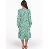 image:imageANRABESS Womens V Neck Long Sleeve Midi DressFloral Green