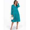 image:imageANRABESS Womens V Neck Long Sleeve Midi DressLake Green